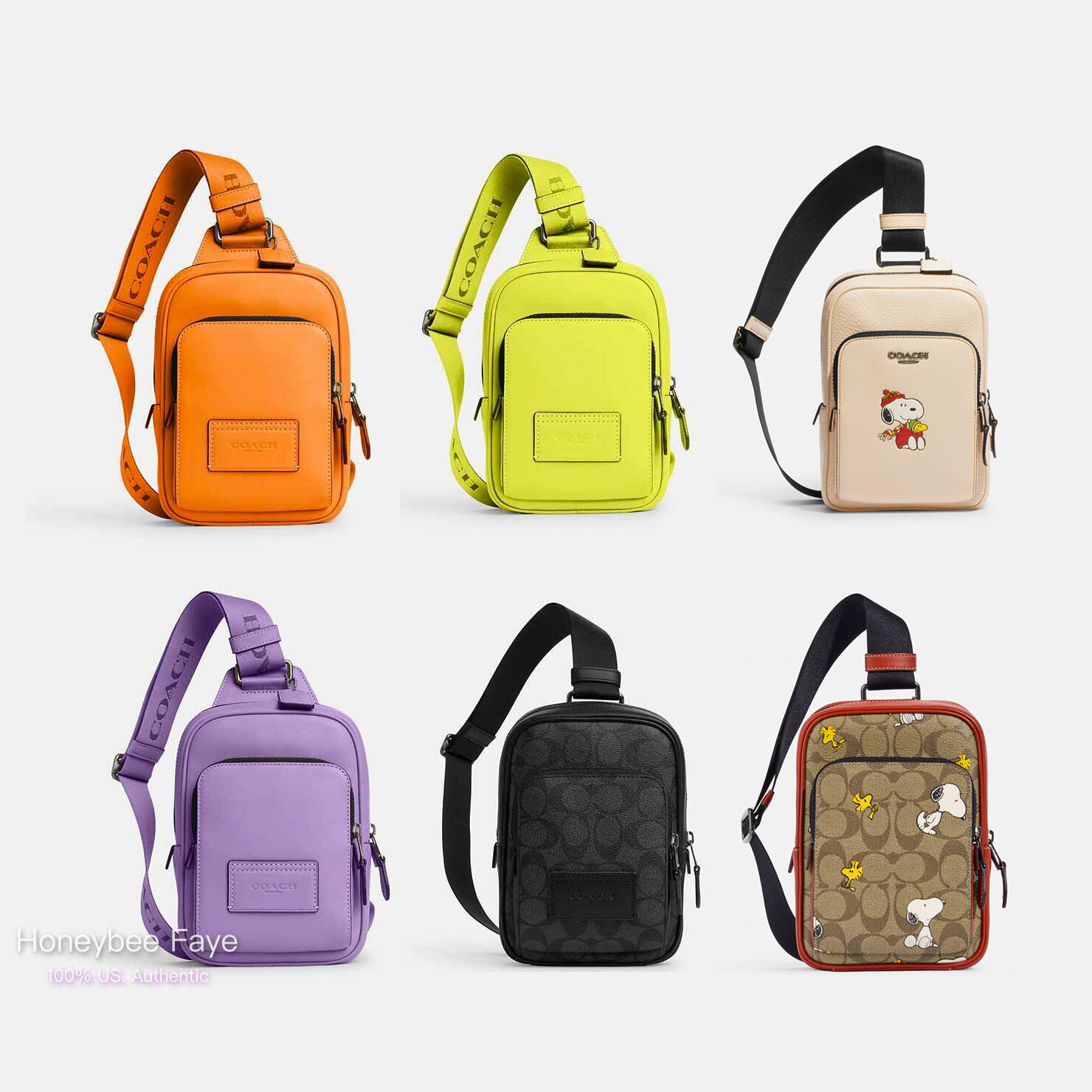 NWT Coach Track Pack 14 In Signature Canvas