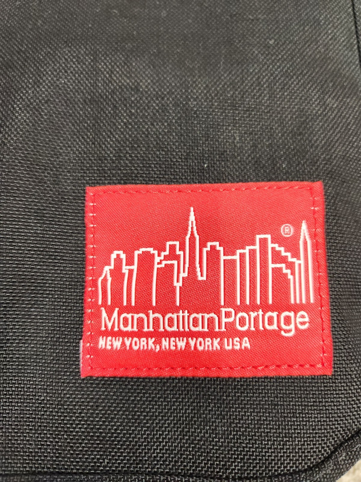 Manhattan Portage Messenger Bag Black Cordura Fabric Laptop Book Durable Canvas