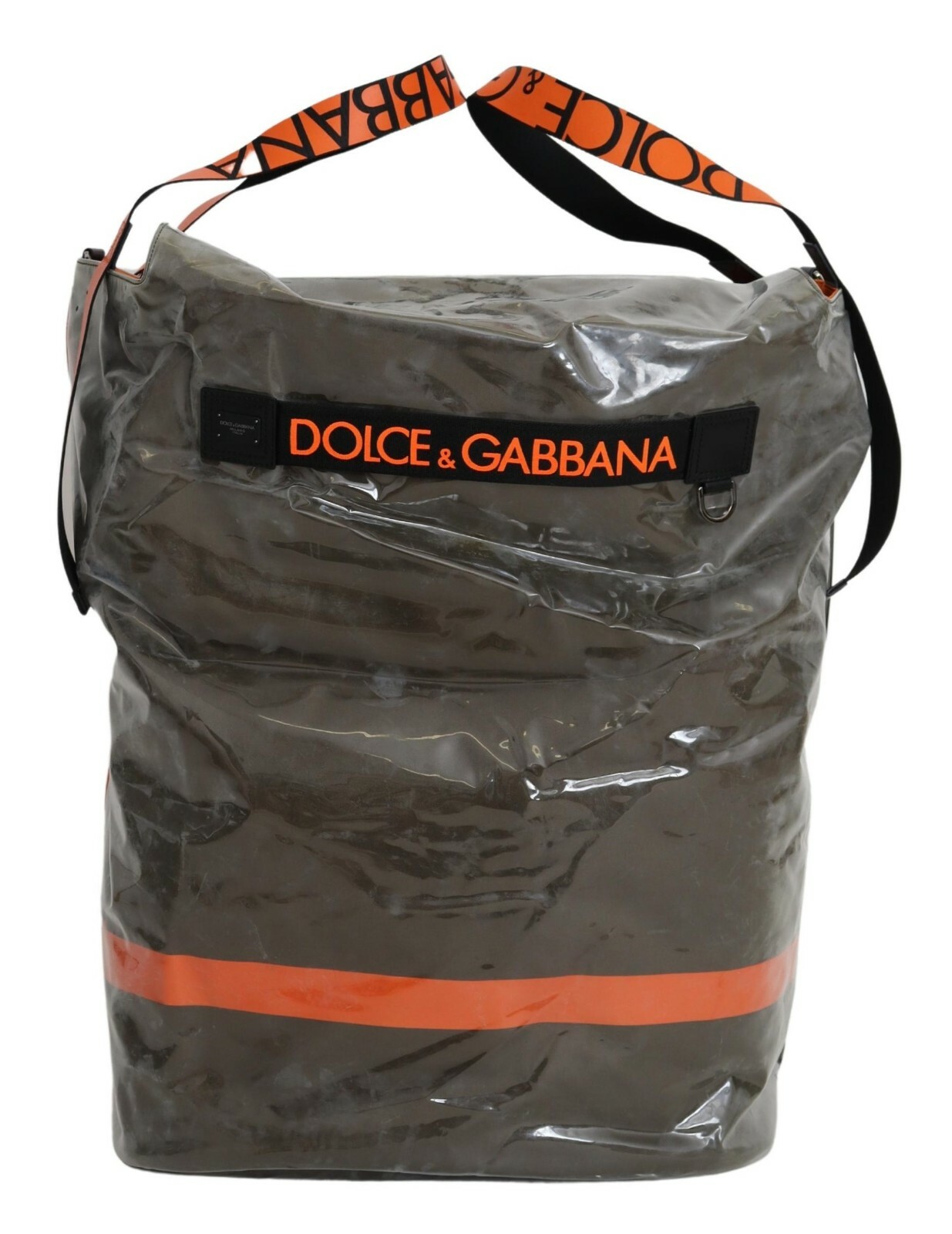 DOLCE & GABBANA Bag Cotton Men Large Fabric Green Shopping Tote Borse RRP $2000