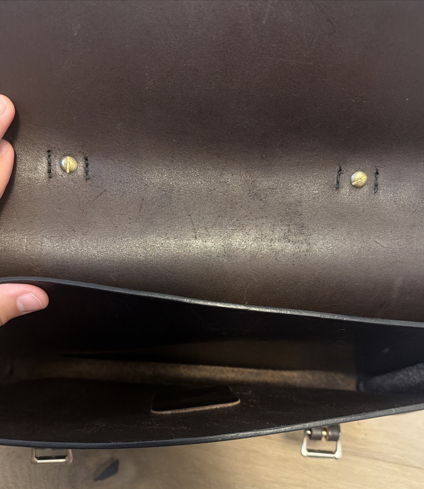 Filson Bridle Leather Field Satchel | Style 252 | Lock with Key | Made in USA