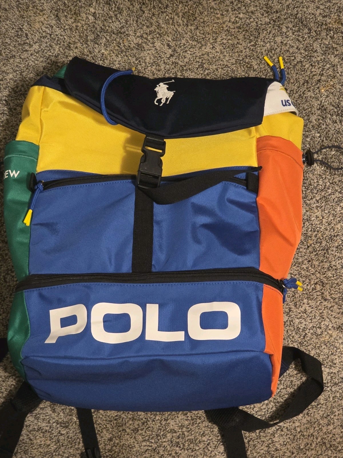 Ralph Lauren Men’s Blue Us Open Roll-top Backpack