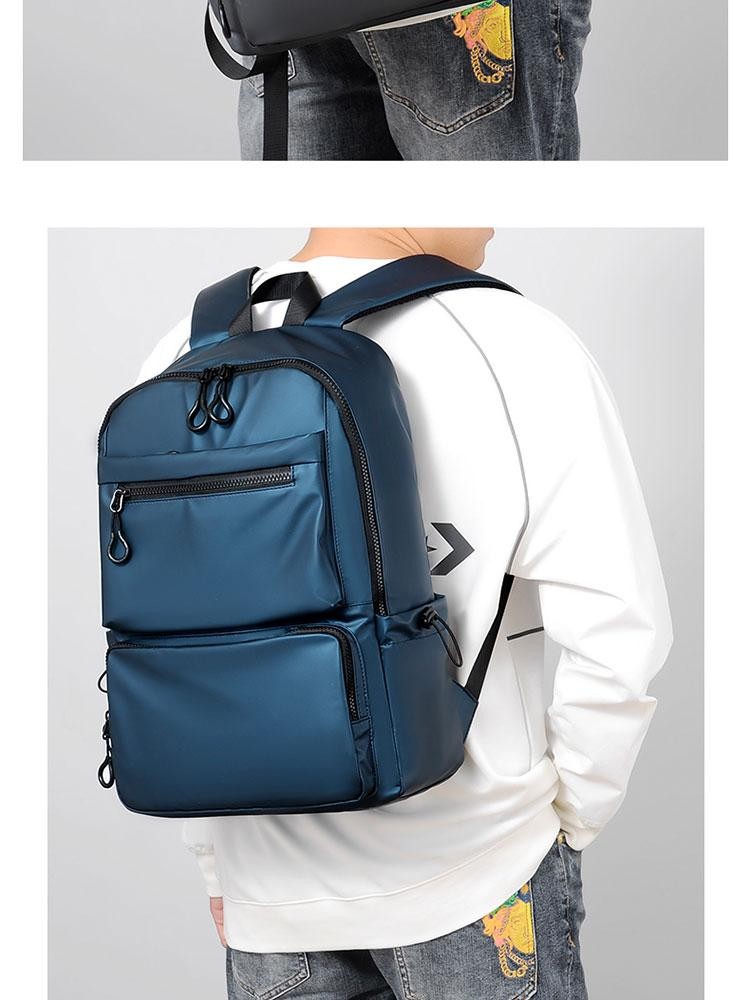 14 Inch Laptop Backpack Large Capacity Travel School Bag Lightweight Durable Men