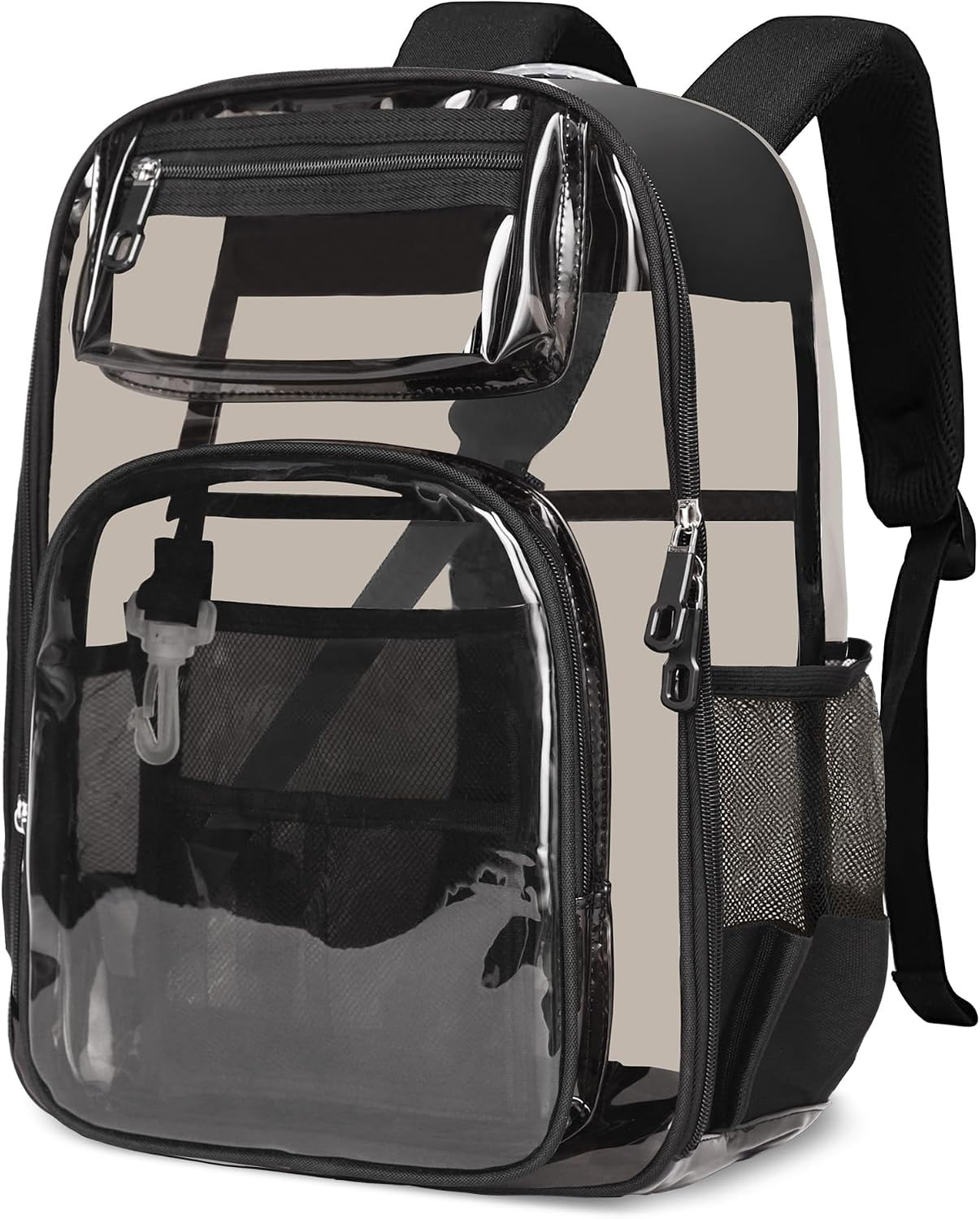 Clear Backpack for Stadium Events 0.5MM PVC Large Transparent Bookbag Clear Back