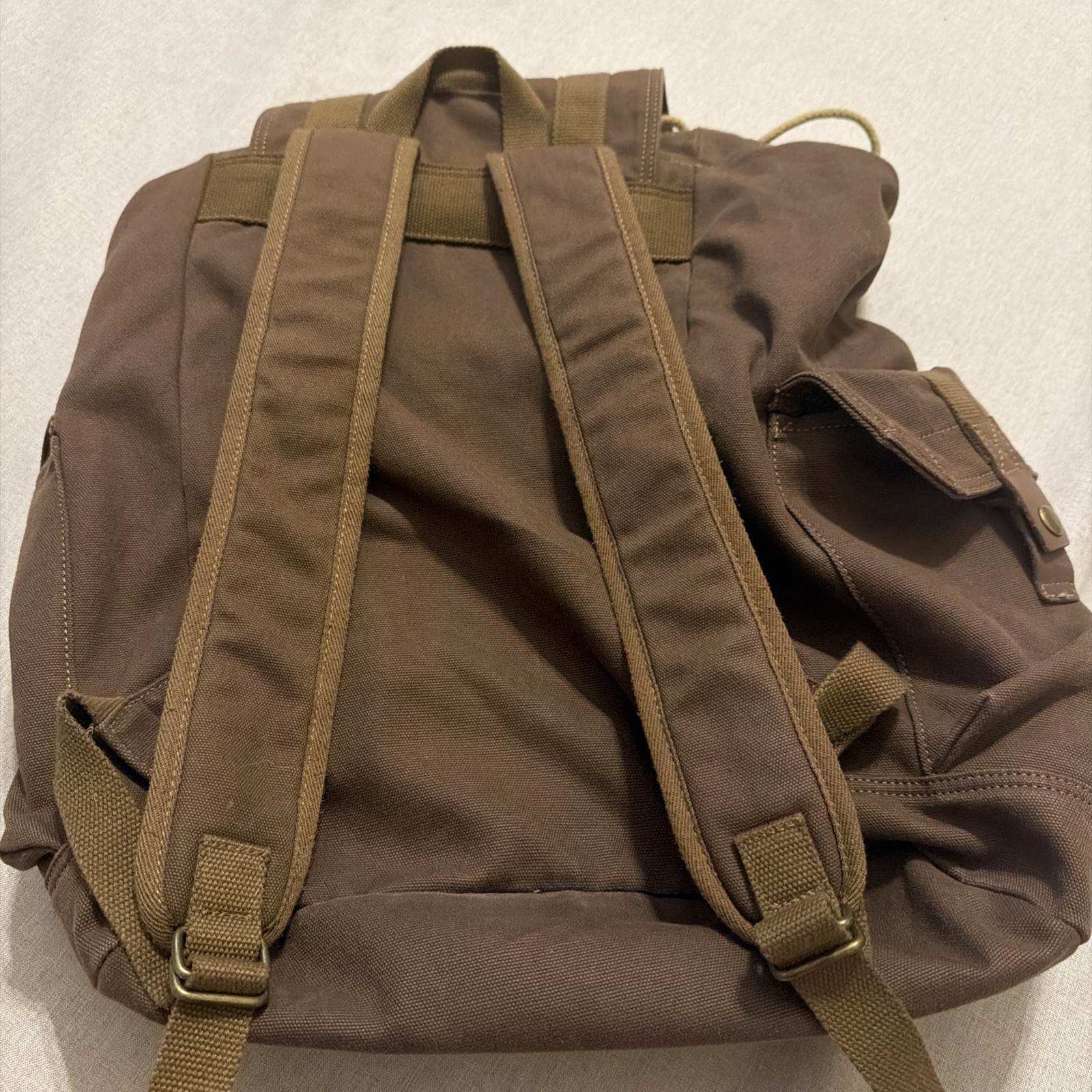 GOOTIUM 21101AMG High-Density Canvas Backpack Rucksack Field Tan