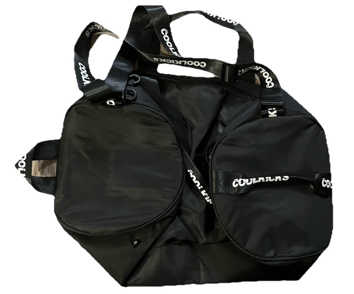 COOLKICKS Small Duffel Bag – Black/White