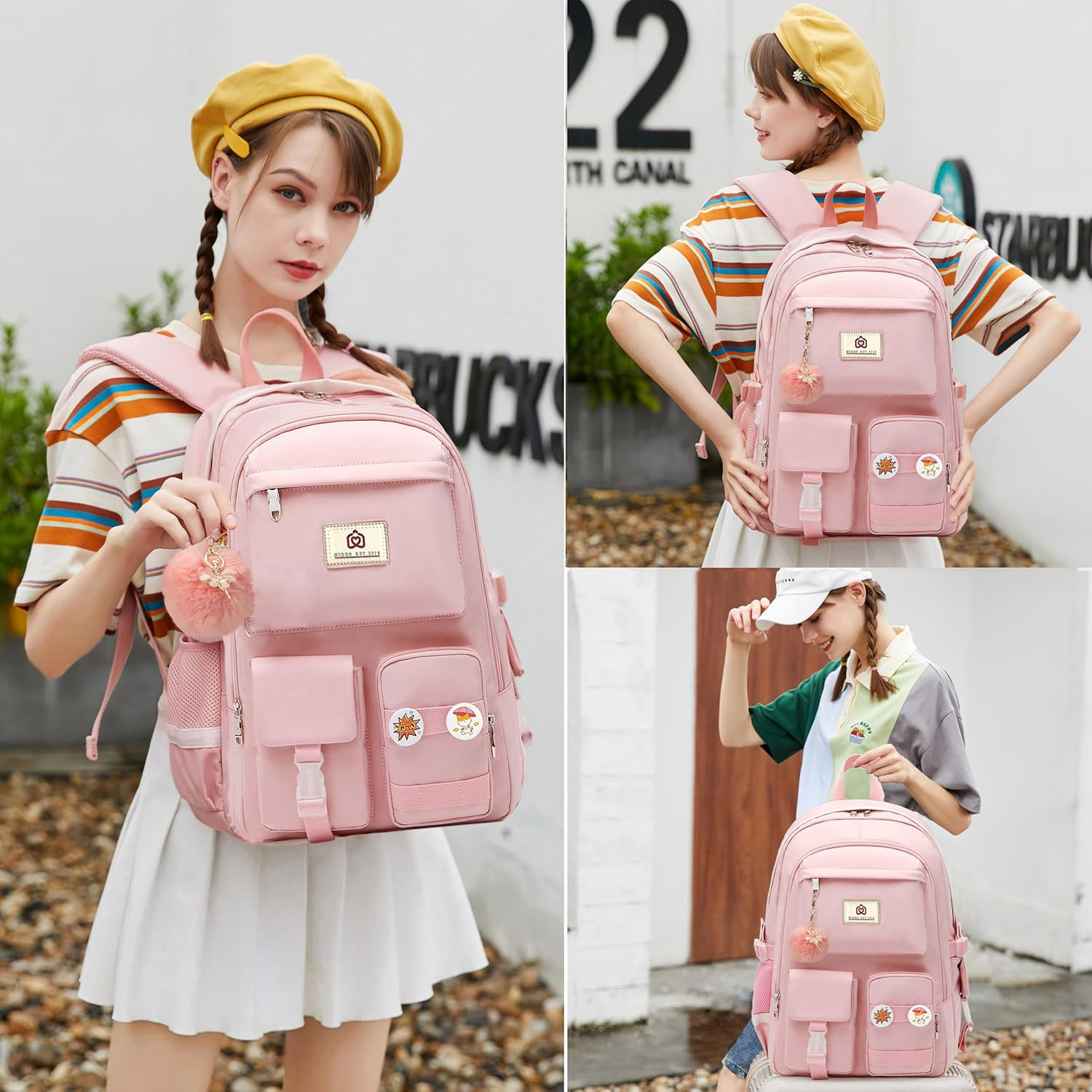 Laptop Backpacks 15.6 Inch College Backpack Elementary Middle High School Bag La