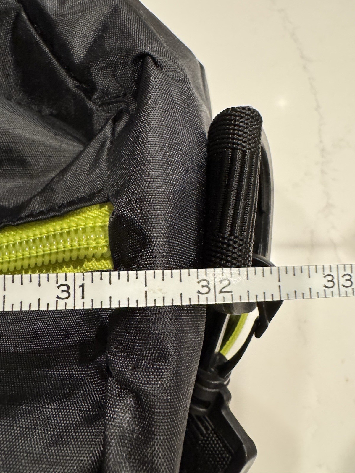 Coleman Flex Duffel Bag. Black and Neon Green with Shoulder Strap.