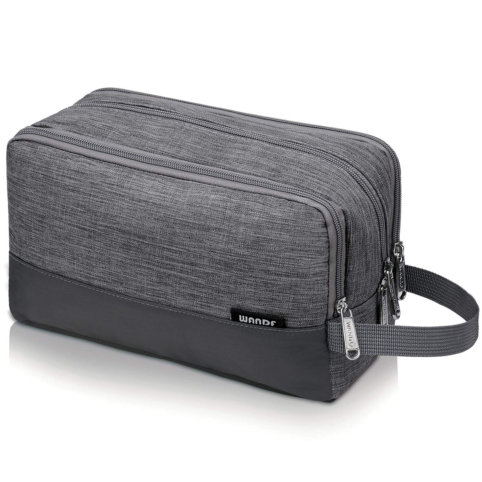 Toiletry Bag for Men Hanging Dopp 10.2×4.7×5.9 Inch (Pack of 1), Denim Grey
