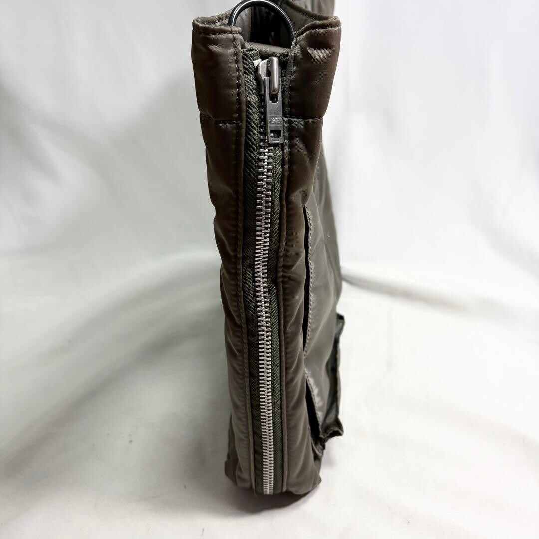 Porter Tanker 2Way Tote Bag Gray Nylon Expandable Large Capacity A4 Mens Bag