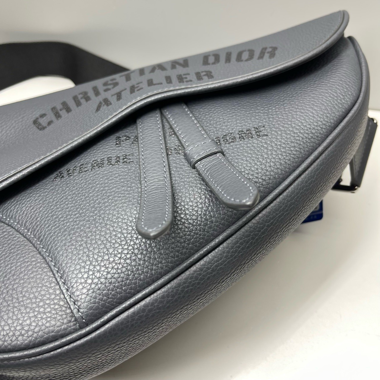 Dior Pre-Owned Authentic Saddle Bag Black 29x20x5cm