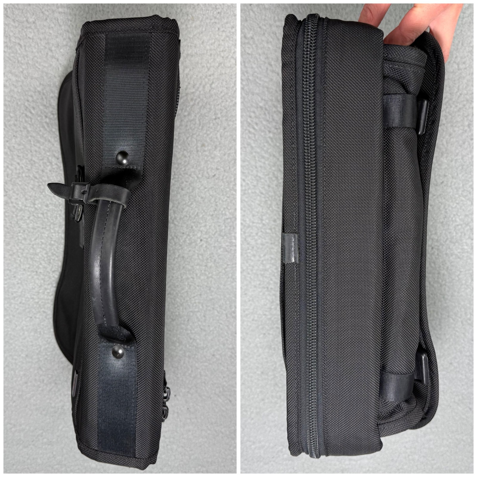 Tumi Bag Medium Black Alpha Laptop Messenger Slim Expandable Briefcase Crossbody