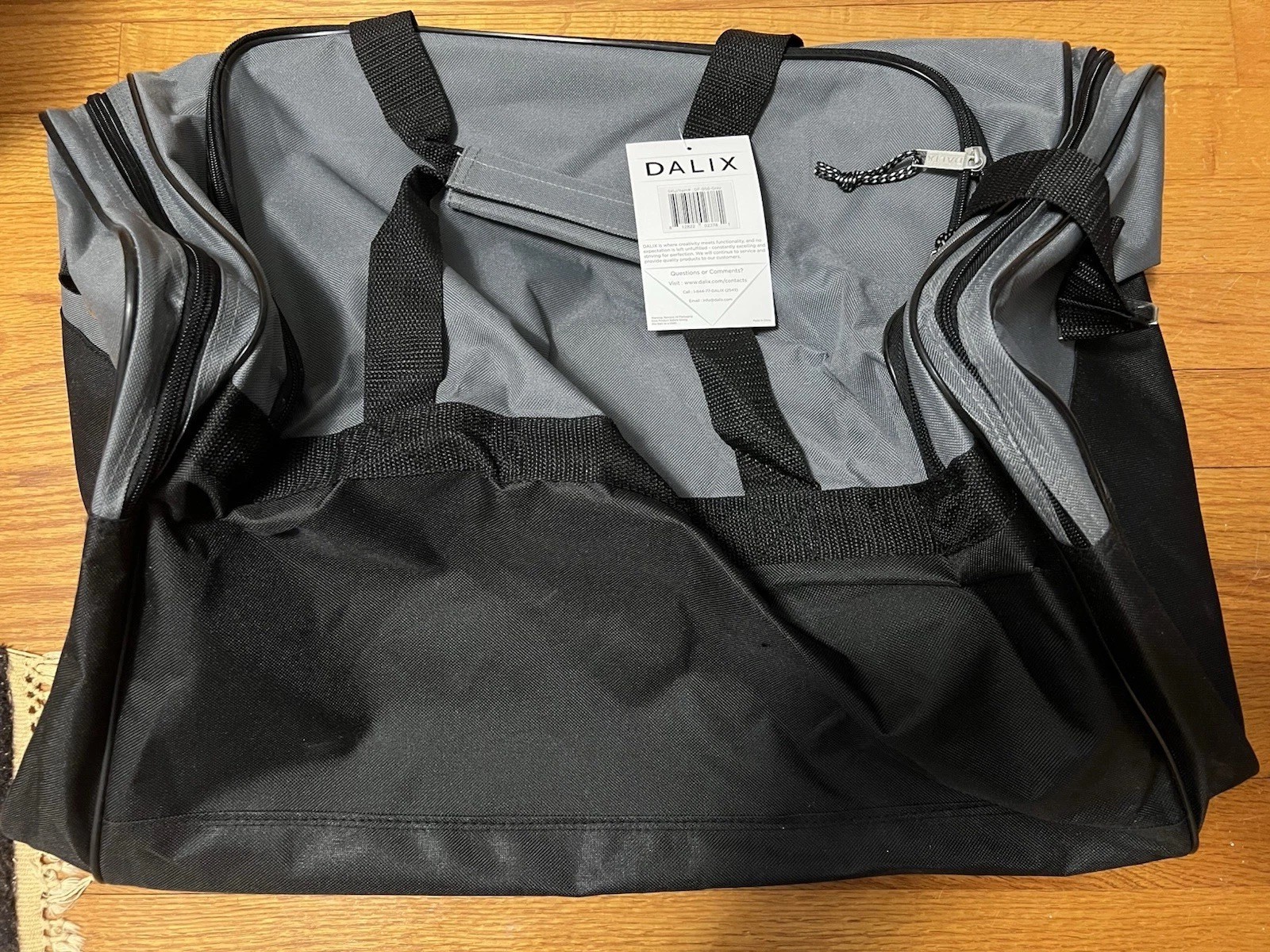 Brand New Dalix Duffle Bag Large in Black Gym Bag