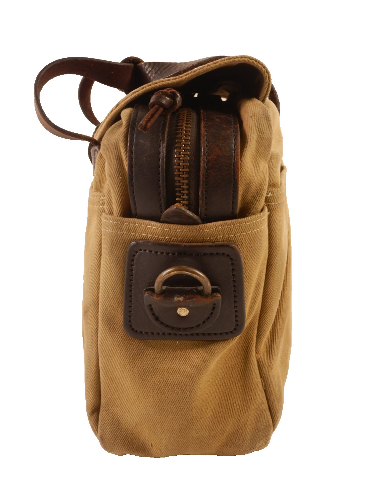 Filson 70257 Tan Rugged Twill Briefcase Computer Bag no strap