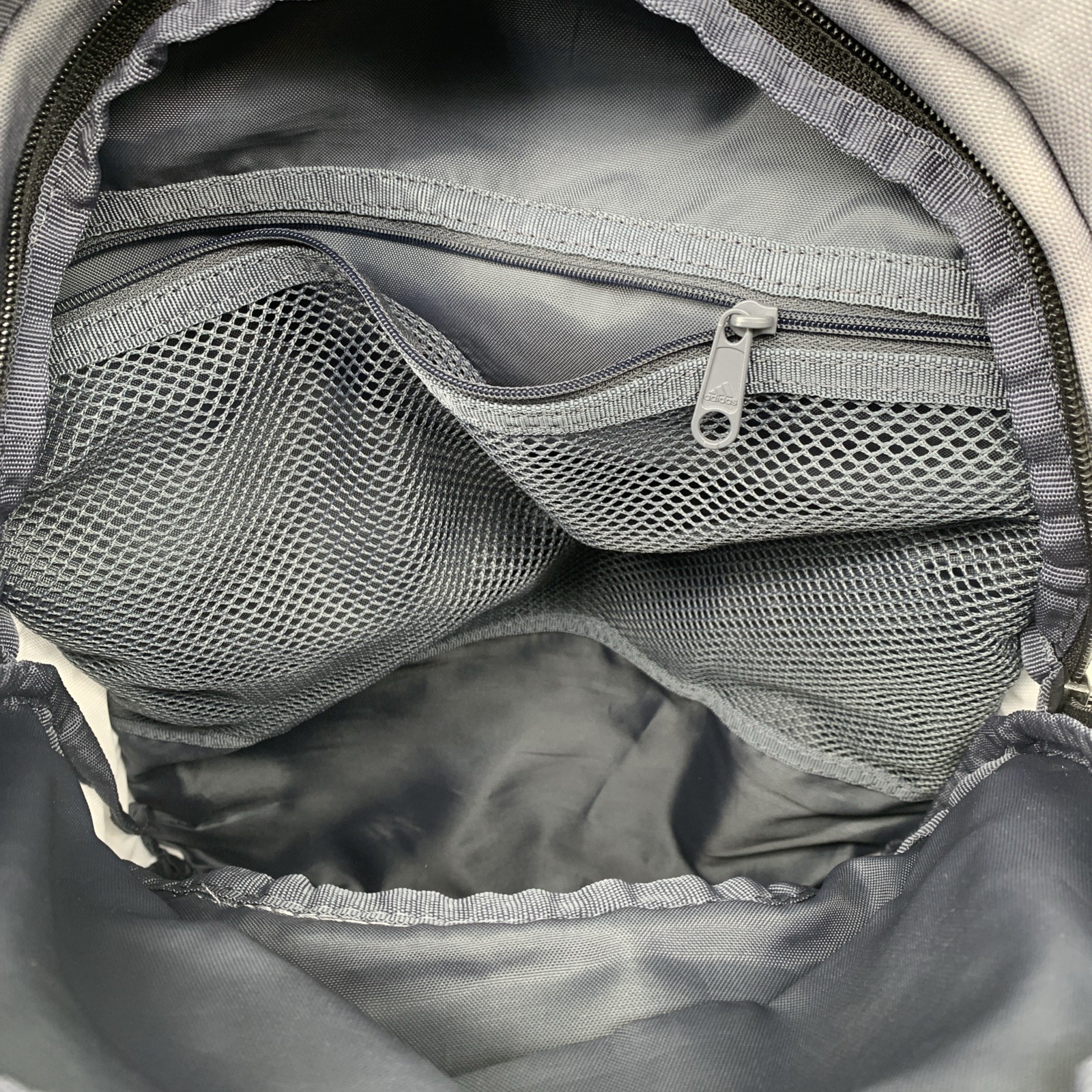 Adidas Prime 6 Backpack Gray Black Yellow Accents Load Spring Straps Side Pocket