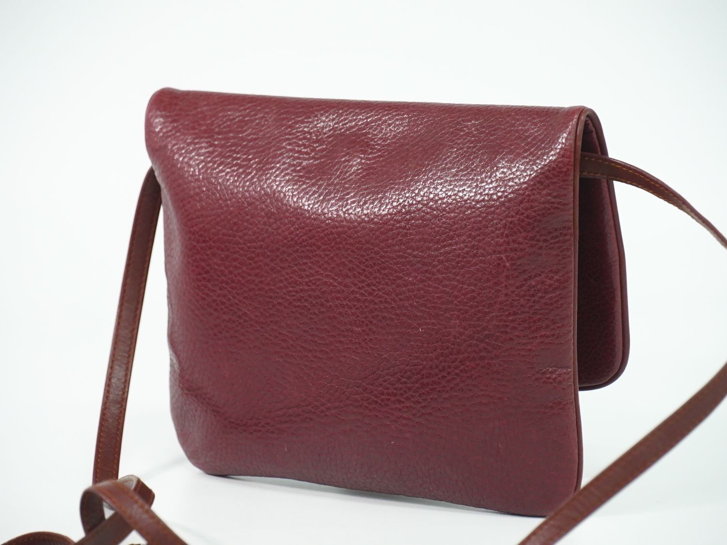 Cartier Must De Cartier Leather Shoulder Bag 24cm Red Women