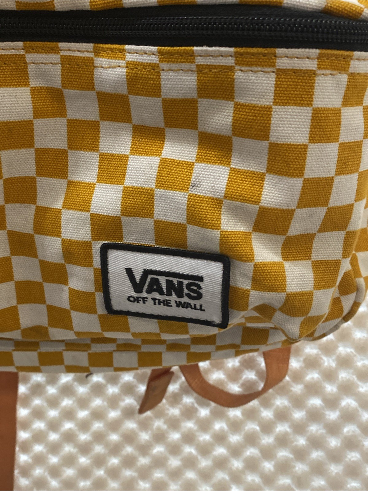 Vans Old Skool Men’s Backpack Classic Orange White Checkerboard Skater GO VOLS