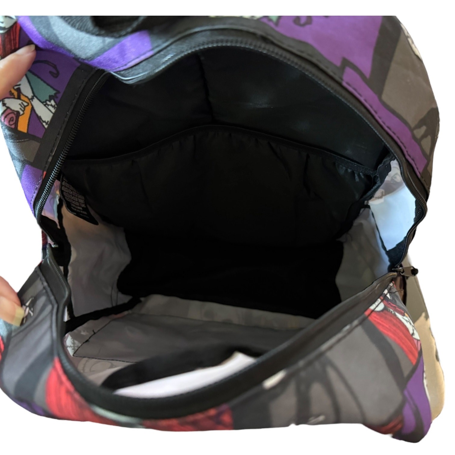 Disney Nightmare Before Christmas Jack Skellington Black & Purple Backpack
