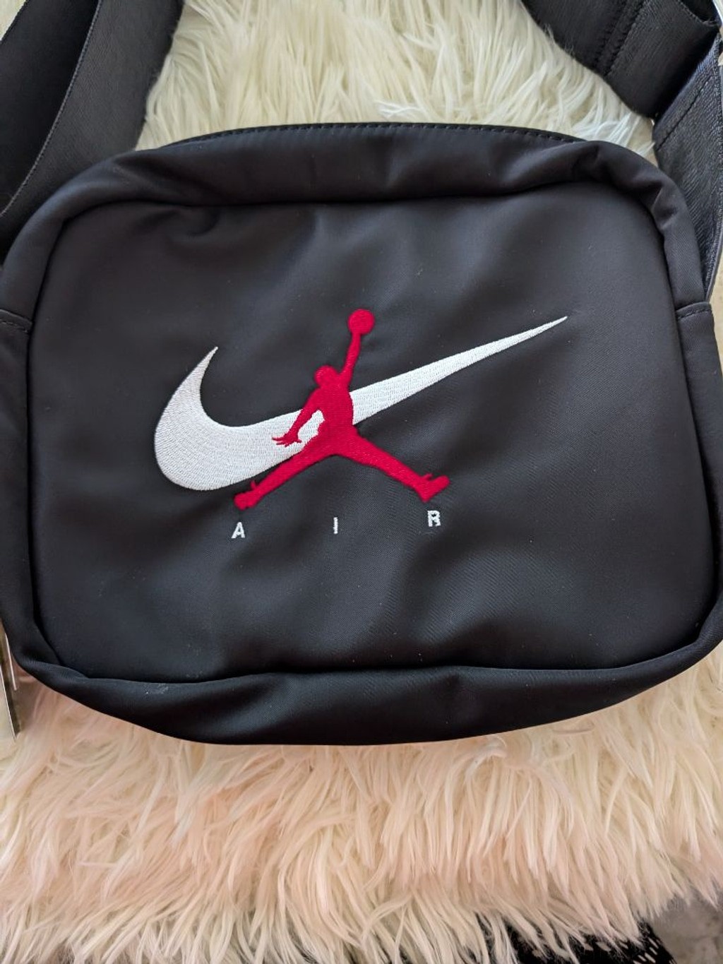 NWT Jordan Mini Messenger Bag Black Red Jumpman Crossbody Festival Nike Air