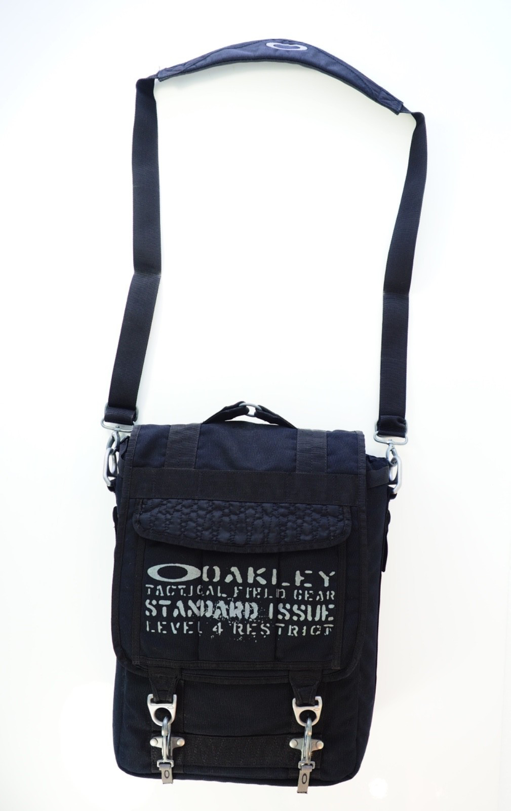 Oakley SI Tactical Field Gear Vertical Large Crossbody Laptop Bag Black
