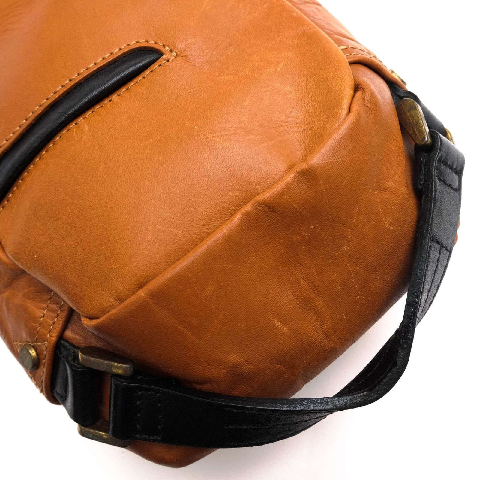 master-piece GLOSS 01642-v2 Sling Body Bag Brown Leather Japan Used