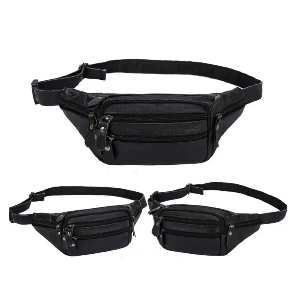 Men’s Multi-Layer Waist Bag Waterproof Large Capacity Belt Bag Travel Outdoor Ca