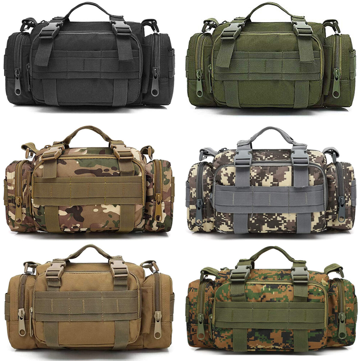 Tactical Assault Gear Sling Bag Hiking Duffle Fanny Pack MOLLE Utility Waist Bag