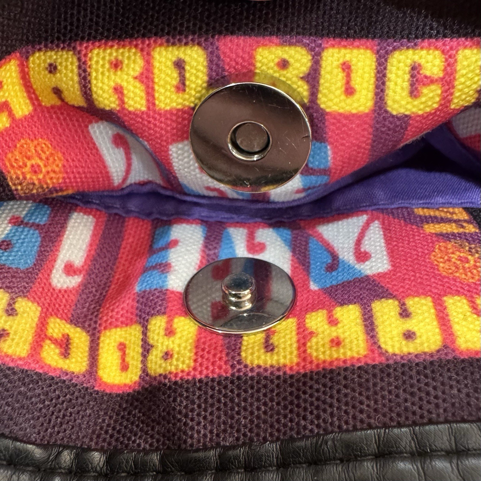 Hard Rock Cafe Concert Poster Graphic Messenger Tote Bag Purse Retro Boho *READ