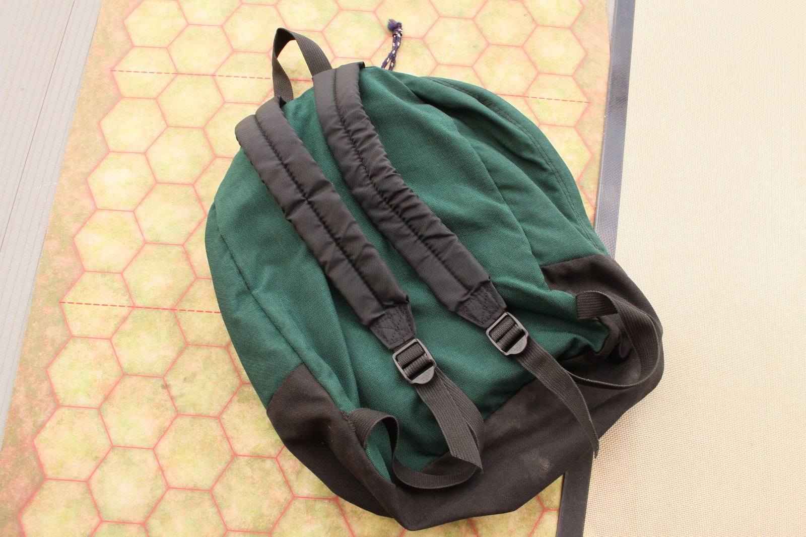 Vintage Jansport Green Backpack -made in USA -Retro Y2K 90s