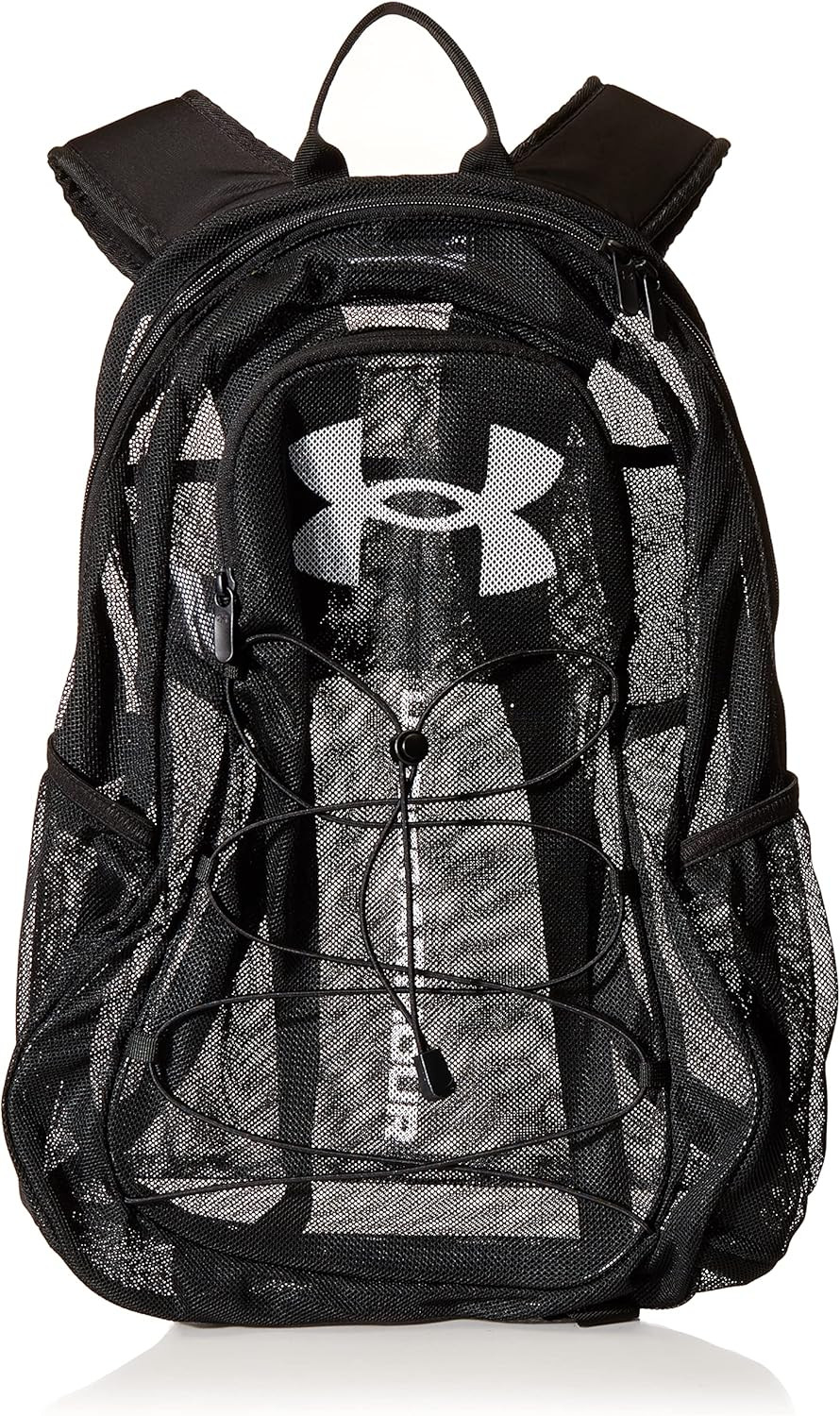 Adult Hustle Mesh Backpack , (001) Black / / White , One Size Fits Most