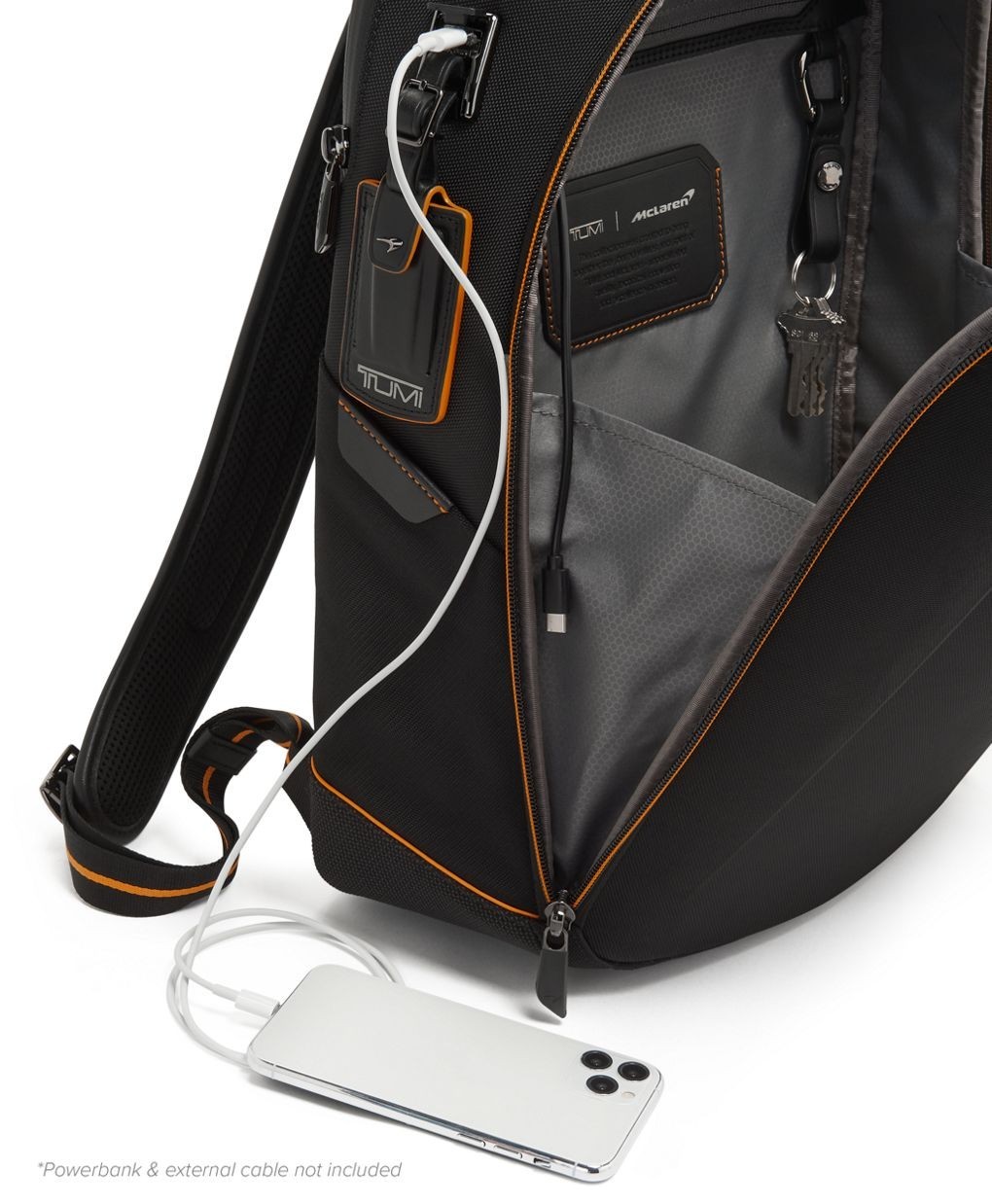 New Tumi McLaren Velocity Backpack Black Carbon Fiber, With Tags, Retail $1200