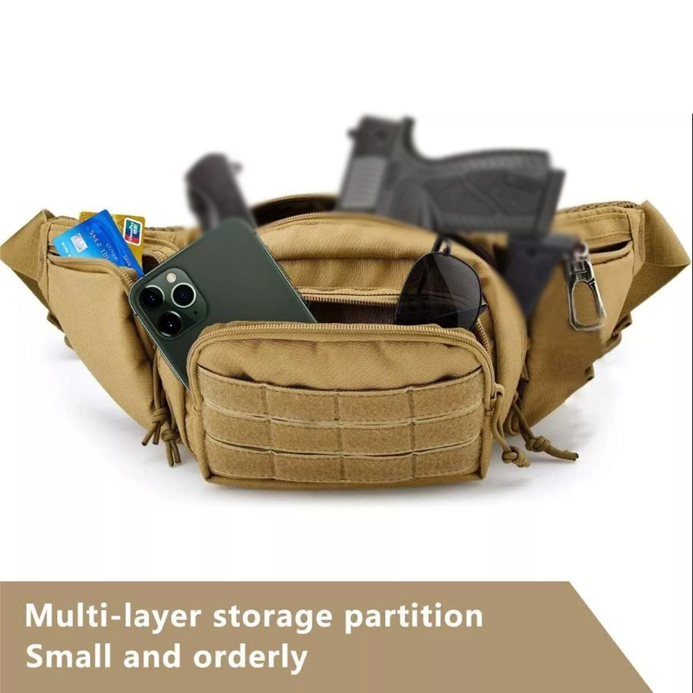 Molle Tactical Military Bag Concealed Gun Bag Carry Magazine Waist Pouch Holster