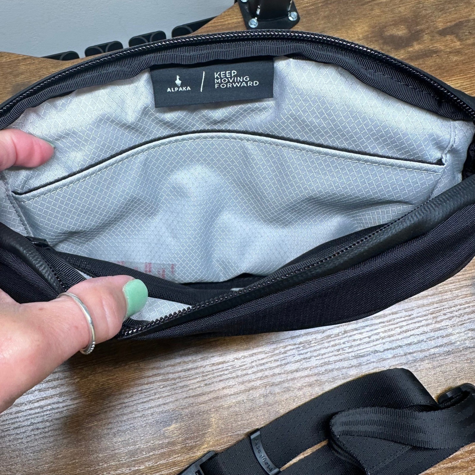 Alpaka Flight Sling Pro 2.5L Black Axoflux Ripstop Nylon Travel Bag Carry All