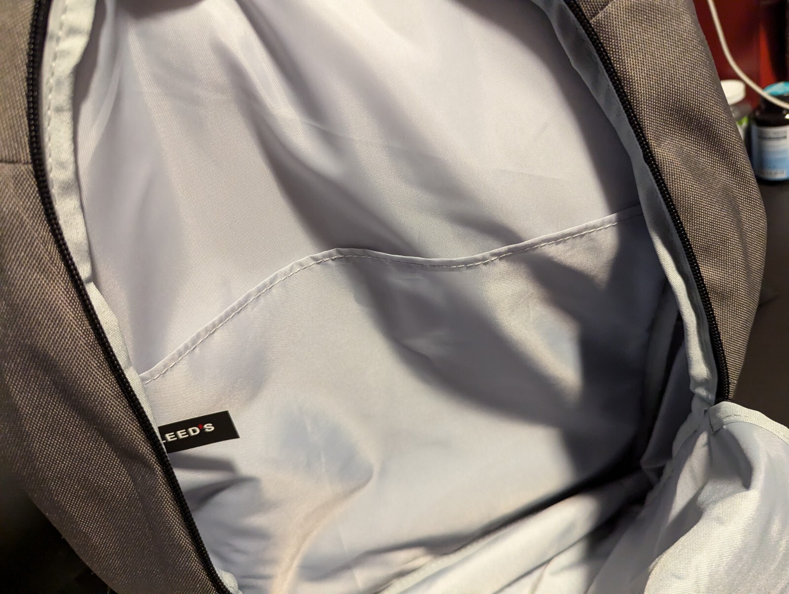 Leeds Gray Flap Over Backpack Laptop Bag – NWT – Personalized Embroidery on Flap