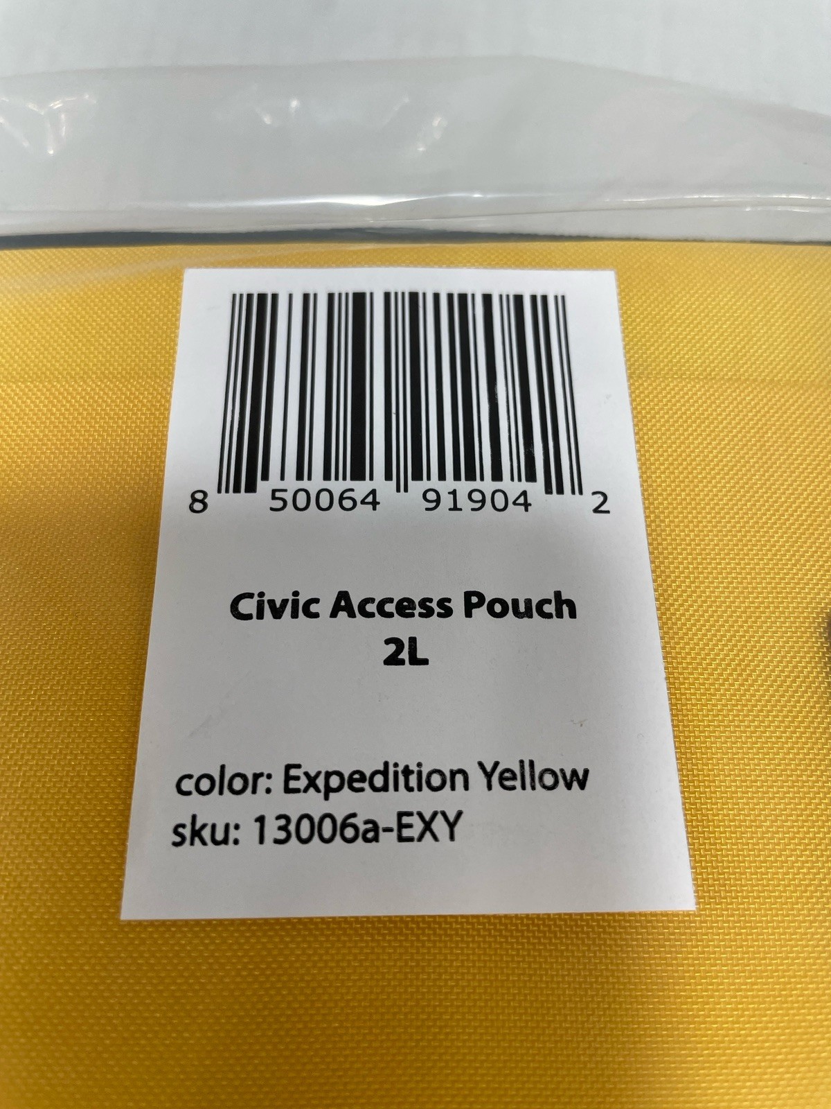 EVERGOODS CIVIC ACCESS POUCH 2L – Expedition Yellow Size: 24.1 x 8.9 x 14.6 (cm)