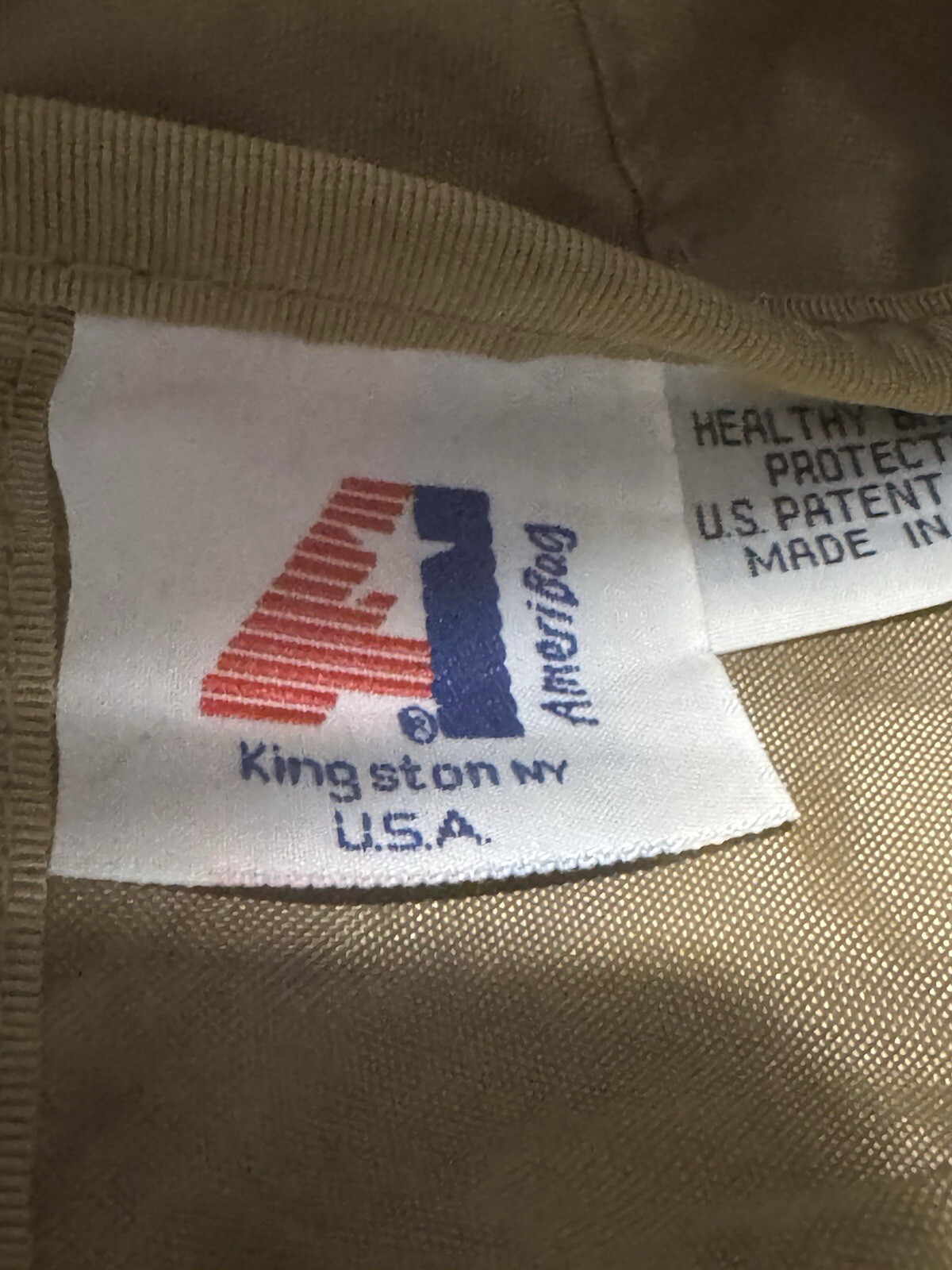 VTG Ameribag Healthy Back Bag Crossbody Sling Backpack Tan/Brown Nylon