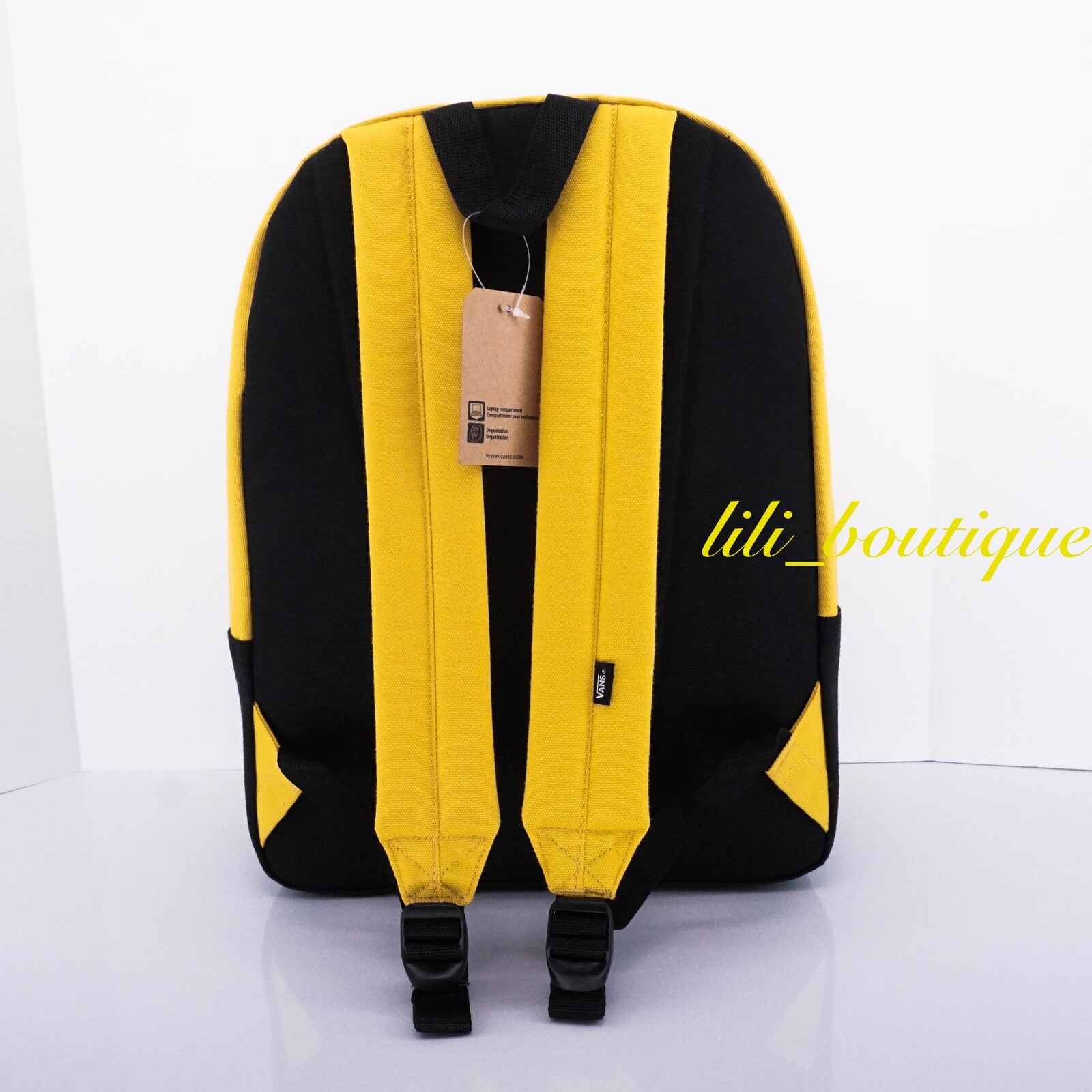 NWT Vans Old Skool III Backpack School Laptop Bag VN0A3I6RD2P Sulphur Black $36