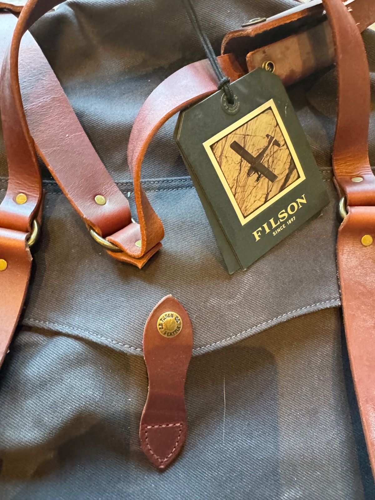 Filson x Chris Stapleton Traveller Medium Duffle Bag NWT #20265079 USA Cinder