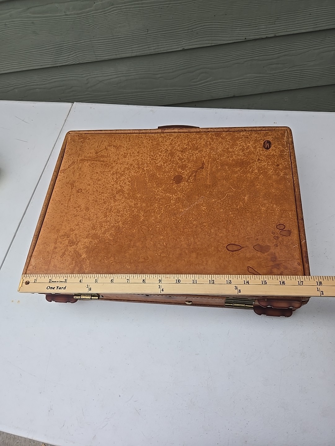 Vintage Hartmann briefcase leather attache tan brown classic business