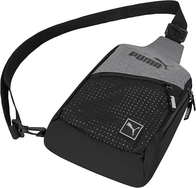 PUMA unisex-adult Sidewall Sling Backpack with Adjustable Strap & Zip Pockets