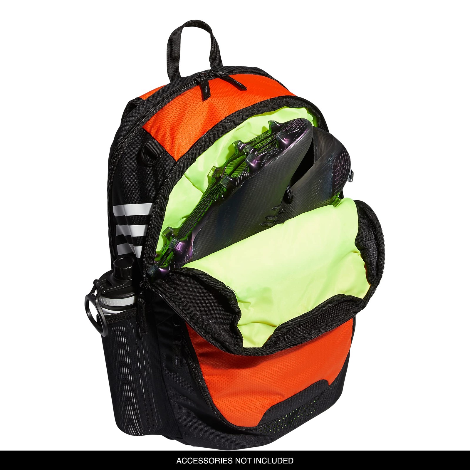 Adidas Team Orange Backpack Soccer Gym Durable Recycled Material Large Capacity