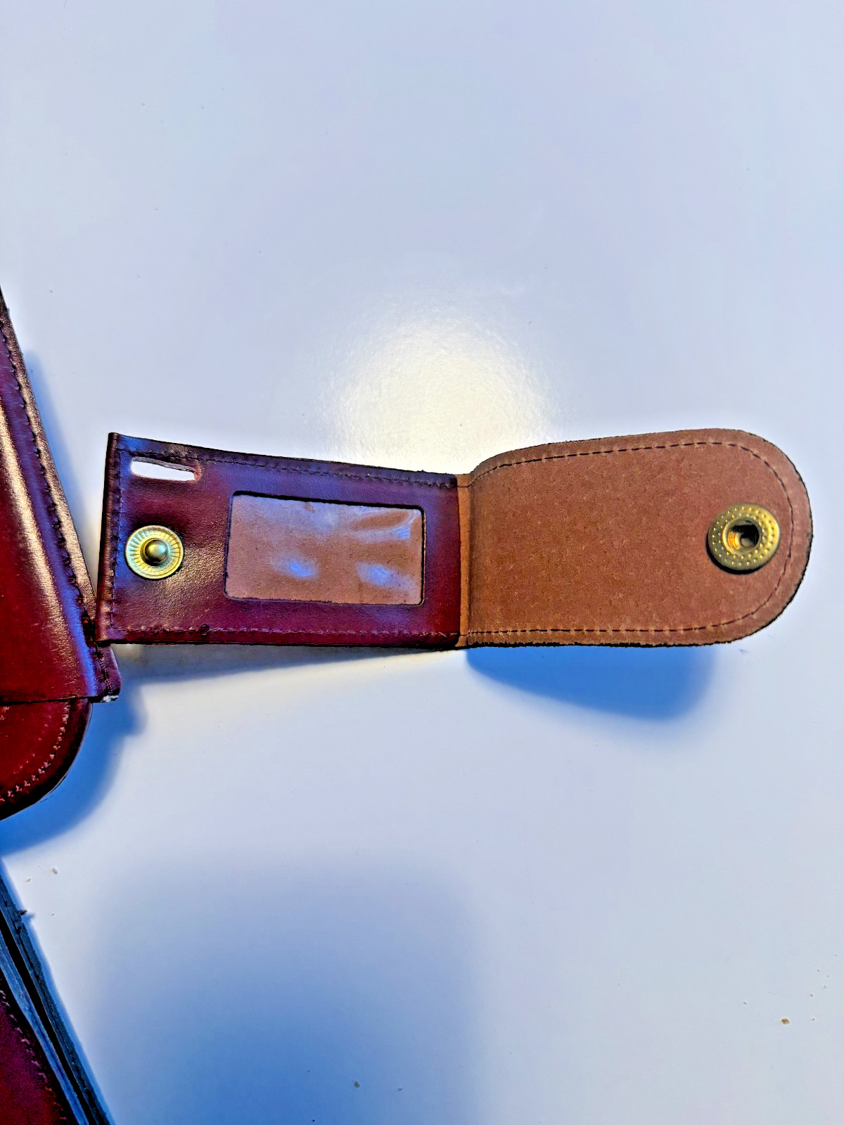 Vintage AMBASSADOR Burgundy Genuine Pigskin Leather Laptop Attaché Made in Roman