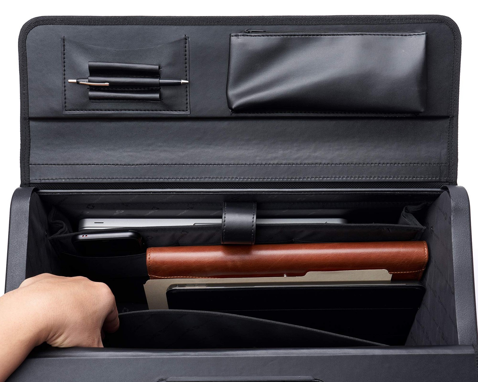 Rolling 17″ Laptop Briefcase on Wheels Attache Lawyers Case Legal Size Black