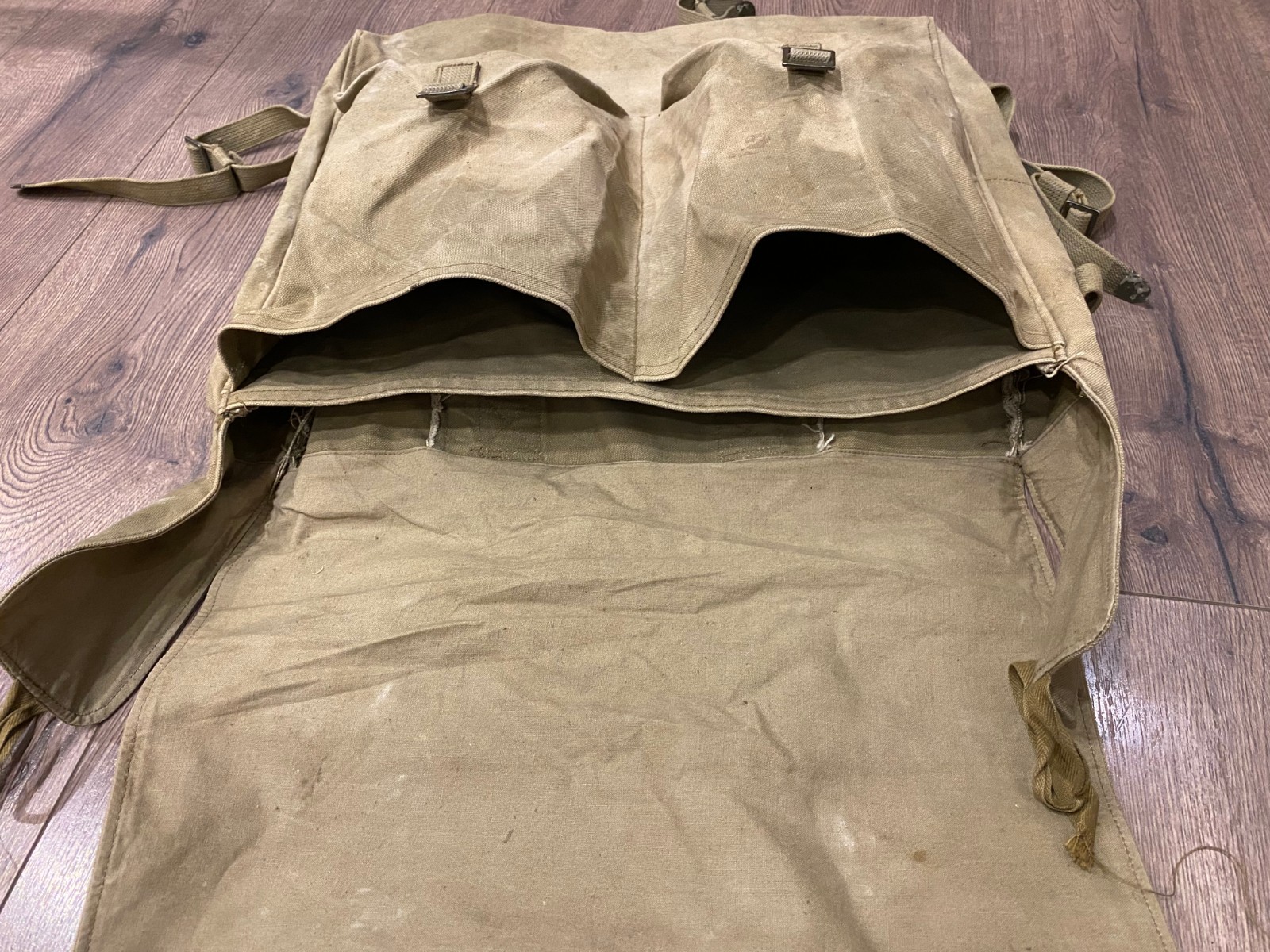 OLD VINTAGE UNKNOWN SOLDIER BACKPACK BAG ARMY MILITARY #0504