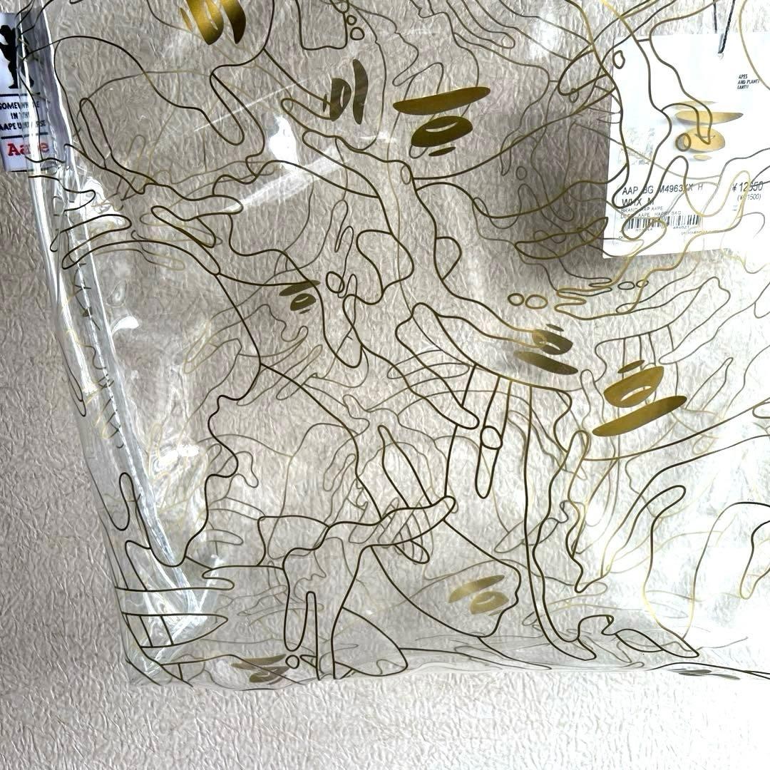 Aape BY A BATHING APE Transparent Vinyl Tote Bag Unused Large