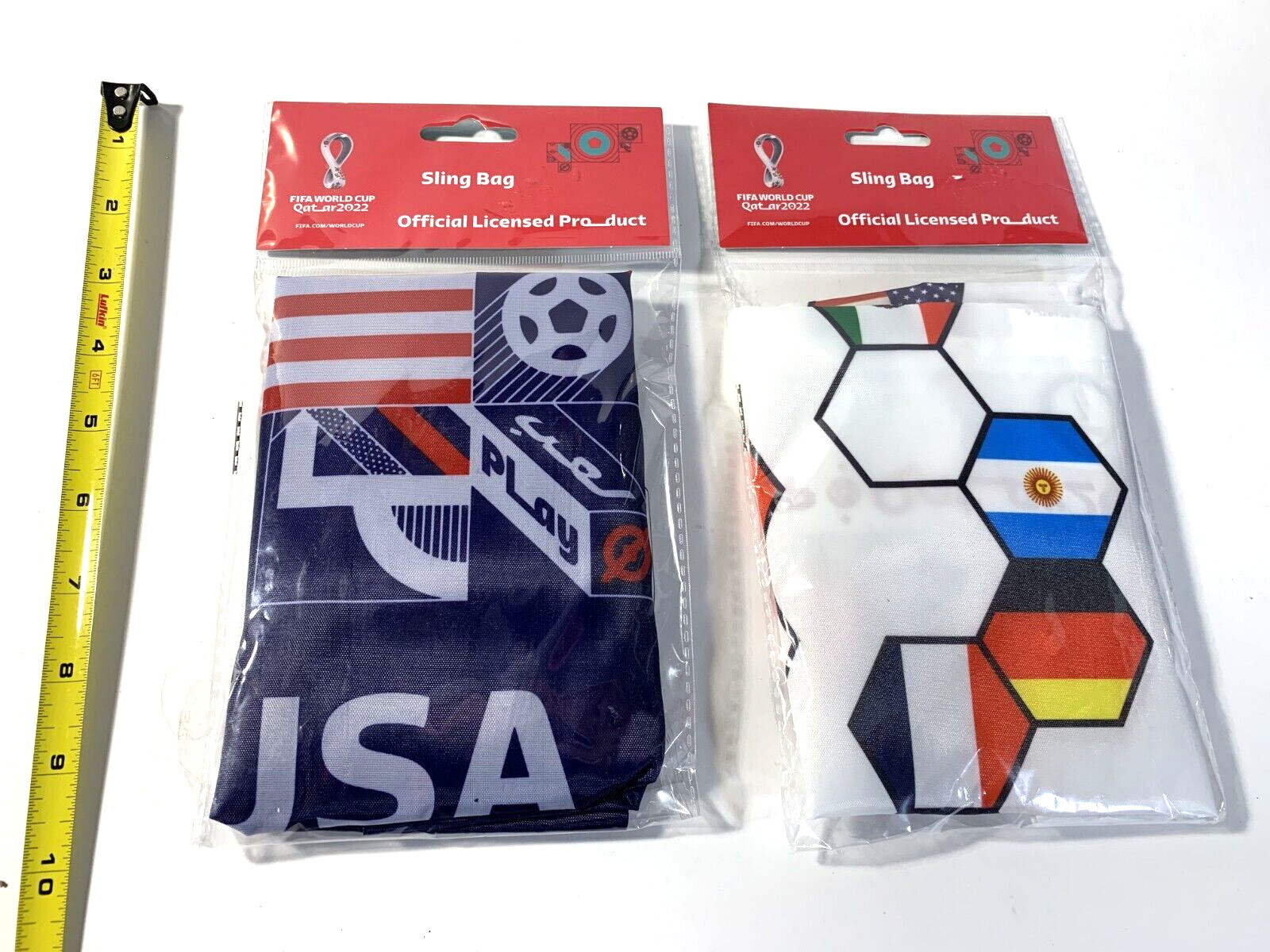 FIFA World Cup Qatar 2022 United States Sling Bag 17″x13.5″ LOT of 2