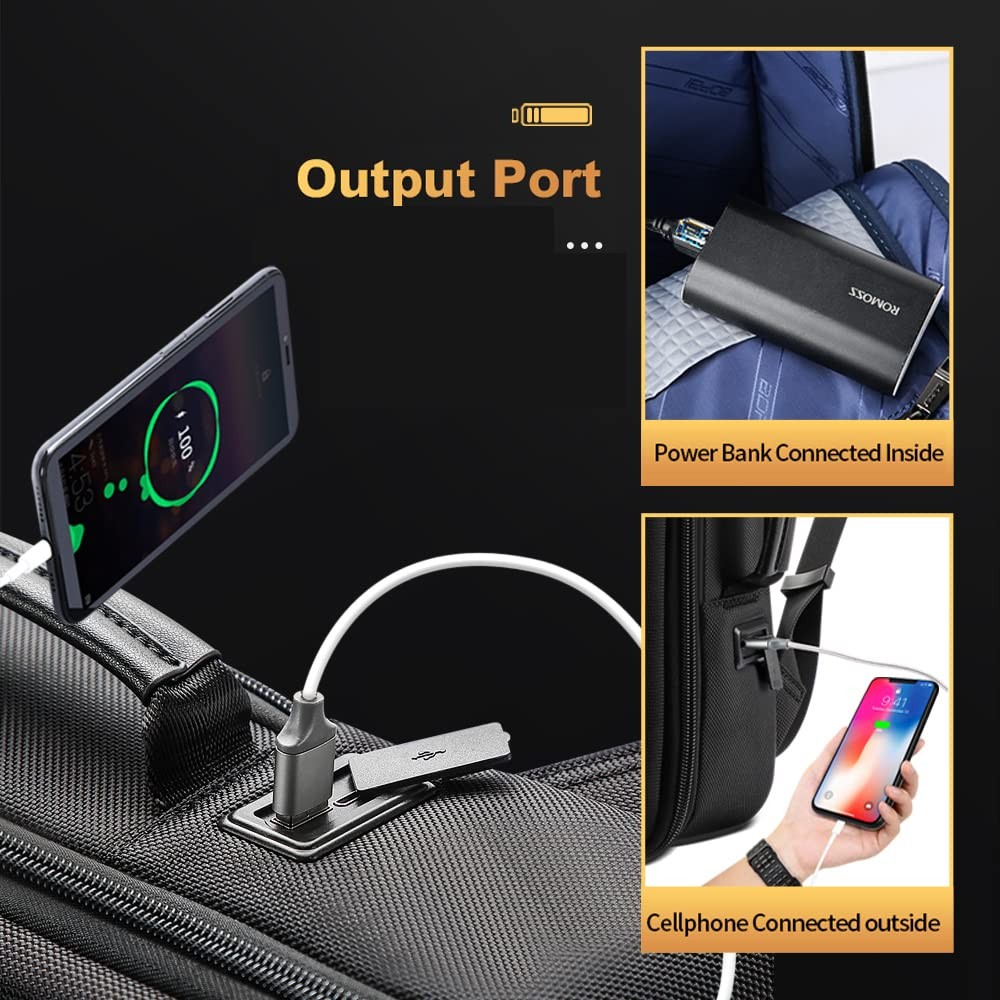 Intelligent expandable large Smart 15.6 inch Backpack Travel Friendly Water R…