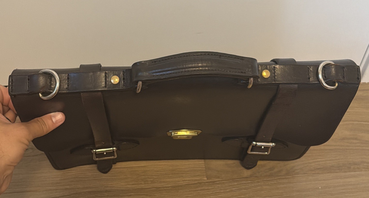 Filson Bridle Leather Field Satchel | Style 252 | Lock with Key | Made in USA