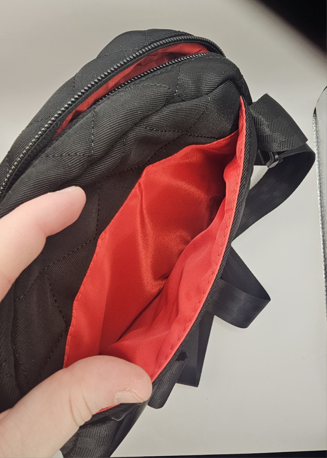 Marvel Miles Morales Spider-Man Crossbody Sling Bag w/ Clip-On Pouch Black/Red