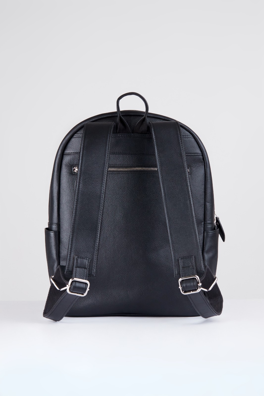Bellish Altair Backpack Black Genuine Leather Polyester Lining Stylish Carry Bag