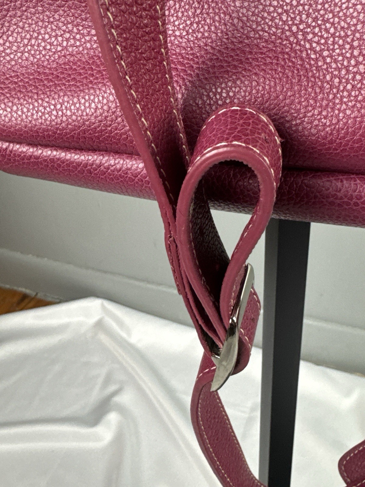 Jack Georges Fuchsia Leather Briefcase Y2K 90s Professional Laptop Bag USA Made